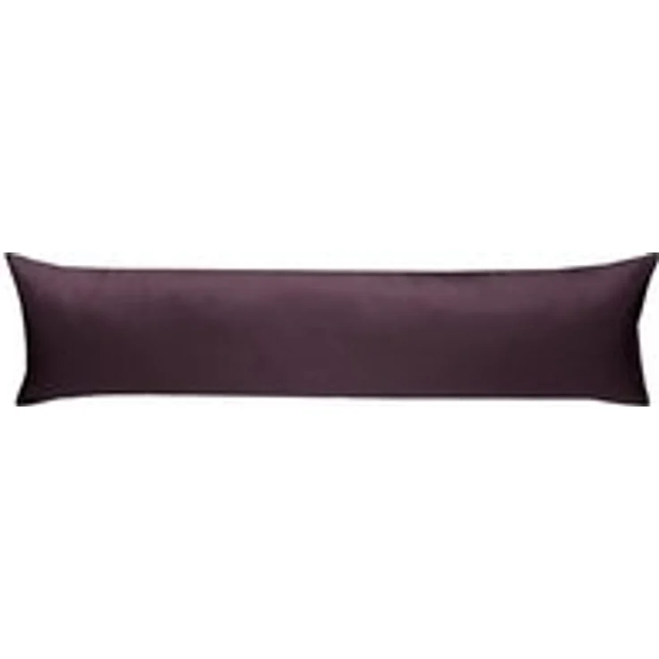 Mako Satin Seitenschläferkissen Bezug uni / einfarbig brombeer 40x200 cm – Bild 6