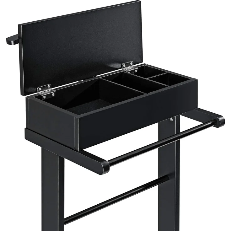 Herrendiener Lulboll 44x35x110 cm Schwarz [en. casa] – Bild 6