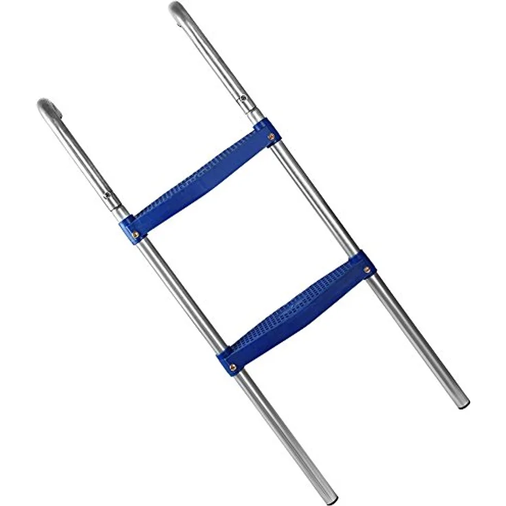 Monzana Trampolinleiter 90cm -2 Kunststoffstufen UV-beständig flexibel montierbar Sicherheitsleiter Einstiegsleiter – Bild 6