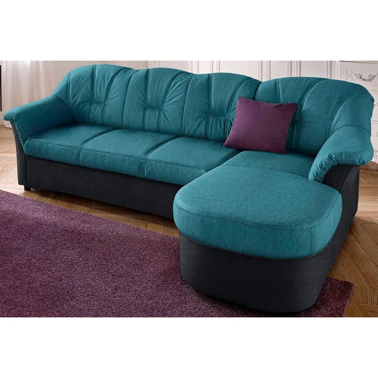 DOMO collection Ecksofa Flores Schlafsofa, B/T/H: 233/142/86 cm, L-Form, wahlweise mit Bettfunktion, wahlweise mit Federkern, auch in Leder