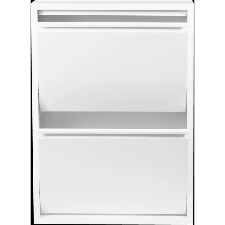Schuhkipper >WIT< in Weiß, Lackiert, montiert - 50x72x15cm (BxHxT) – Bild 4
