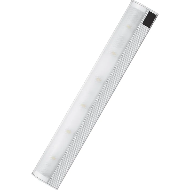 Osram LED-Unterbauleuchte, SlimShape, silber, Bewegungssensor, Direktanschluss mit 3m Netzkabel, 8 Watt, warmweisss-3000K