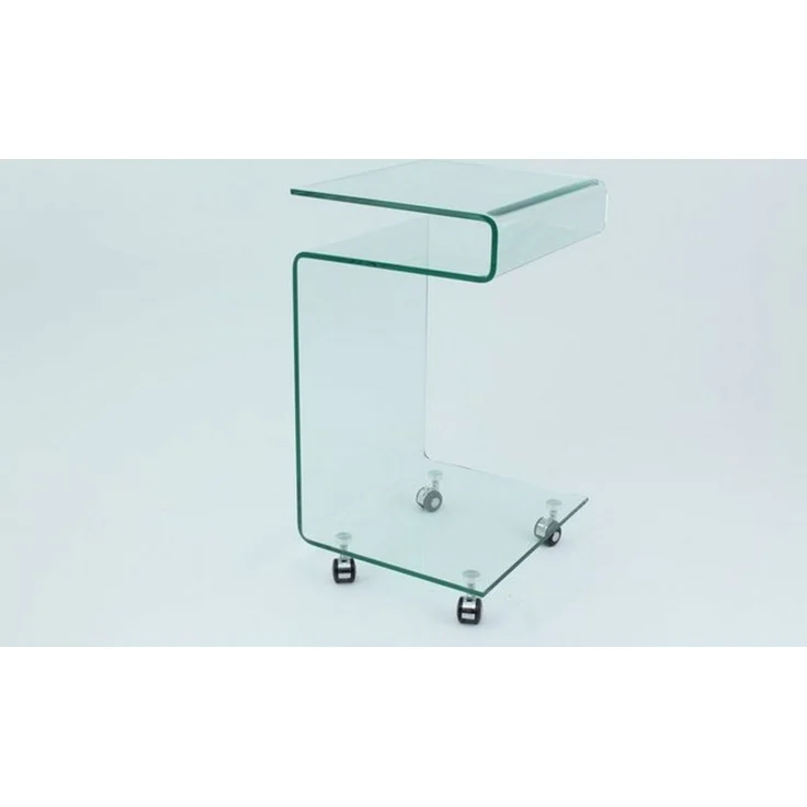 Beistelltisch >Vigo< in Klarglas, Glas - 42x68x37cm (BxHxT) – Bild 3