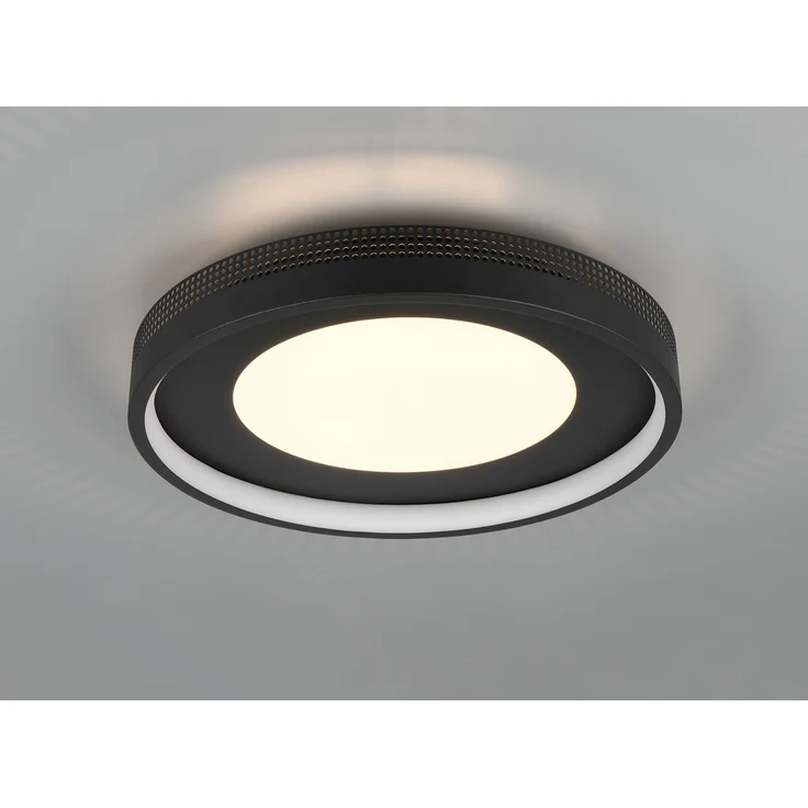 Moderne LED Deckenleuchte SOLEA getrennt schaltbar, Schwarz Ø 40cm – Bild 7
