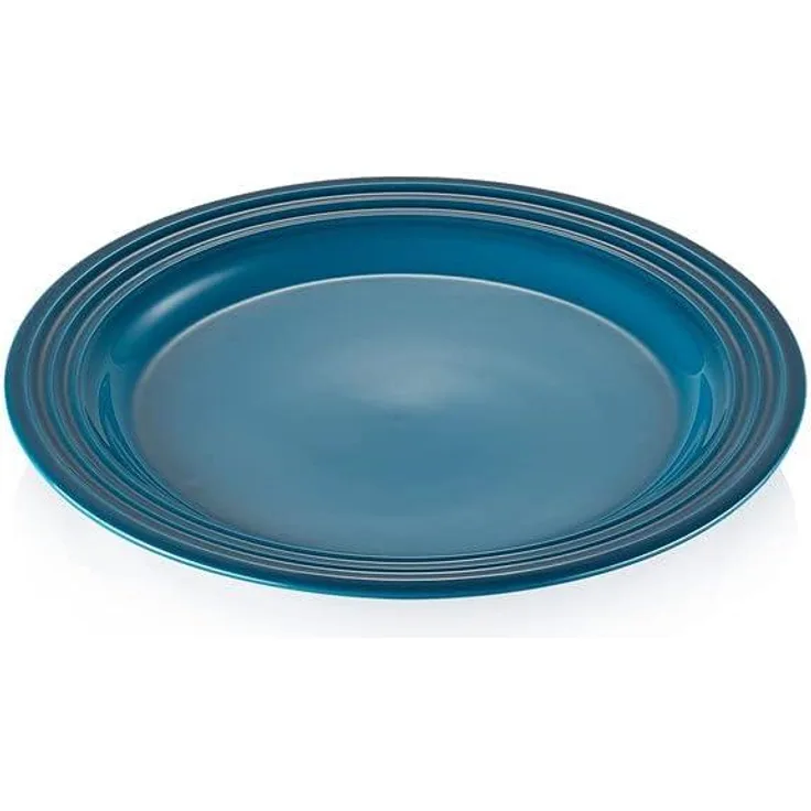 Frühstücksteller 22 cm Deep Teal Poterie Le Creuset Frühstücksteller - Backofen geeignet, Spülmaschinenfest