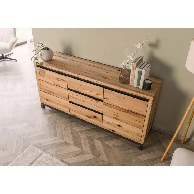 Sideboard Kernbuche 175 x 45 x 85 natur geölt VILLANDERS #109 – Bild 2