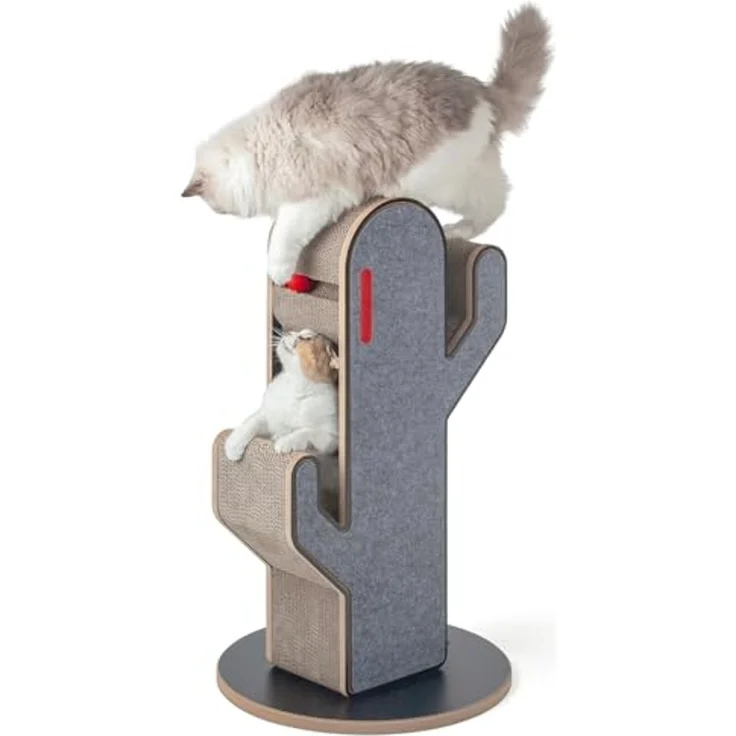 Canadian Cat Company Kratzbrett Kratzmöbel Kaktus, Kratzsäule, Kratzstamm, 45 x 45 x 80 cm – Bild 5