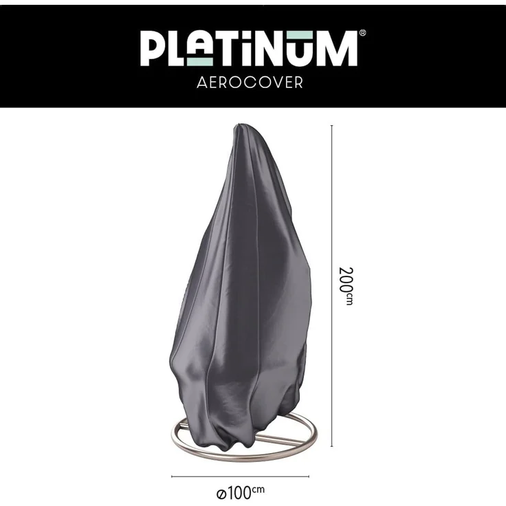 AeroCover Schutzhülle für Hängekorb Ø100x200 cm Gartenschaukel Hängesessel Abdeckung – Bild 2