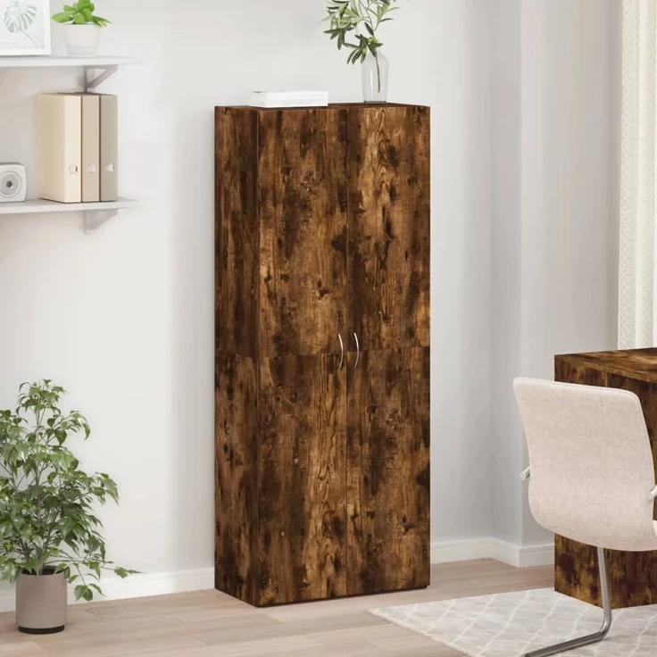 vidaXL Aktenschrank Räuchereiche 60x32x153 cm Holzwerkstoff 3276648 – Bild 3