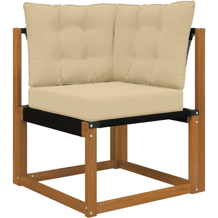 vidaXL Outdoor-Sofagarnitur 6 stk. 6-Sitzer Natur und Beige 3382169 – Bild 6