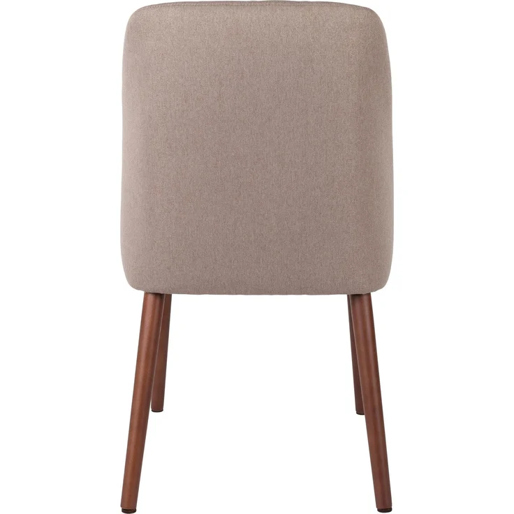 Esszimmerstuhl Conway im 2er-Set, Beige mit gesteppter Rückenlehne und Buchenholzbeinen, für Wohn- und Esszimmer – Bild 5