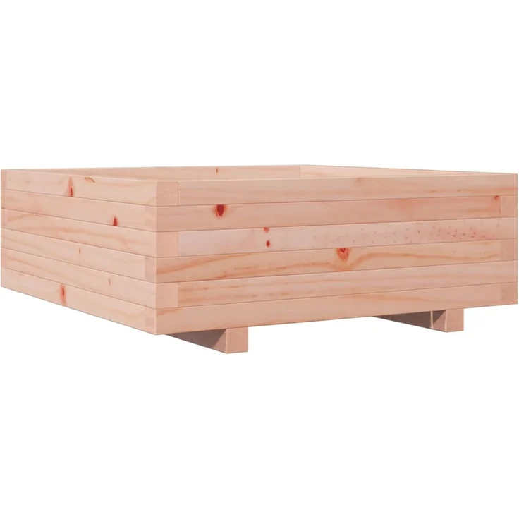 vidaXL Pflanzkübel 70x70x26,5 cm Massivholz Douglasie 847306 – Bild 1