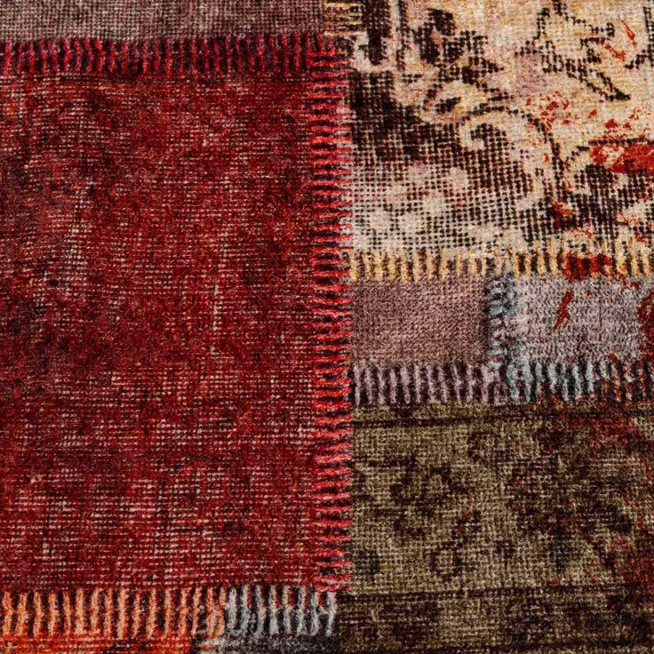 vidaXL Teppichläufer MARSA Mehrfarbig 350x100 cm Polyester und PVC 42023253 – Bild 5