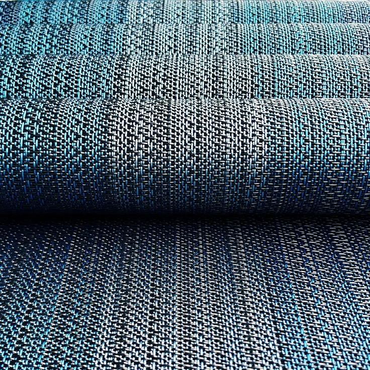 ABC 4-teiliges PVC-Geschirrset, rutschfest, abwaschbar, hitzebeständig, fleckenabweisend, Kunstfaser, graublau – Bild 5