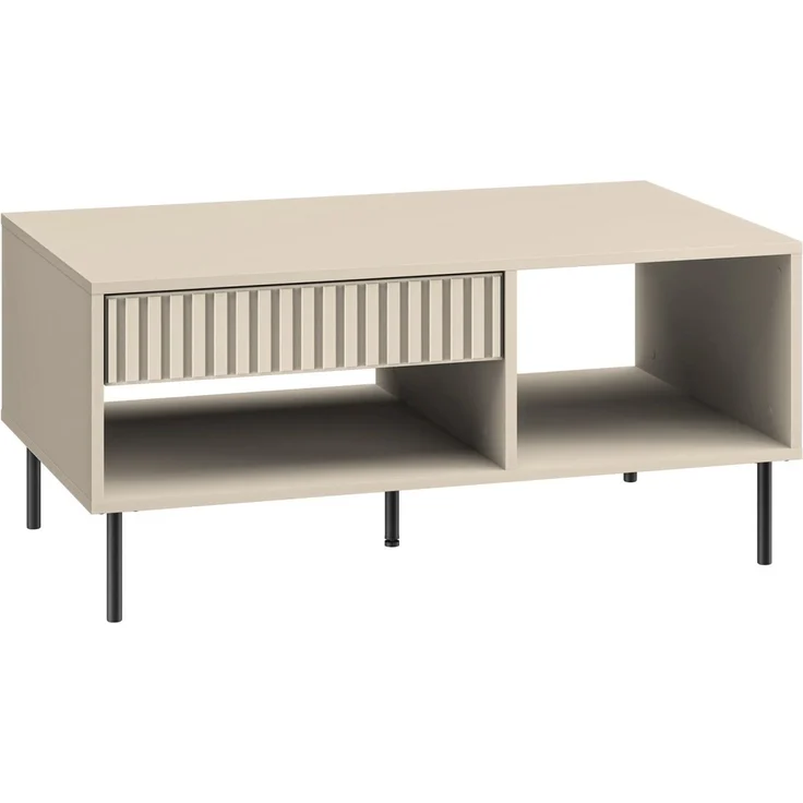 Selsey 'Caletto' Wohnzimmertisch rechteckig, beige, ca. 45 x 100 x 60 cm – Bild 1