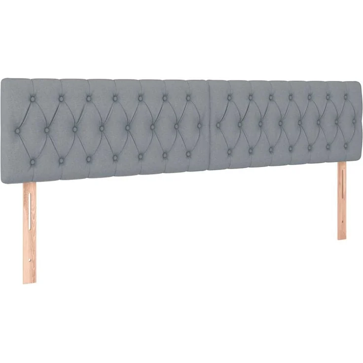 vidaXL Ottoman-Bett mit Matratze Hellgrau 180x200 cm Stoff 3311560 – Bild 7