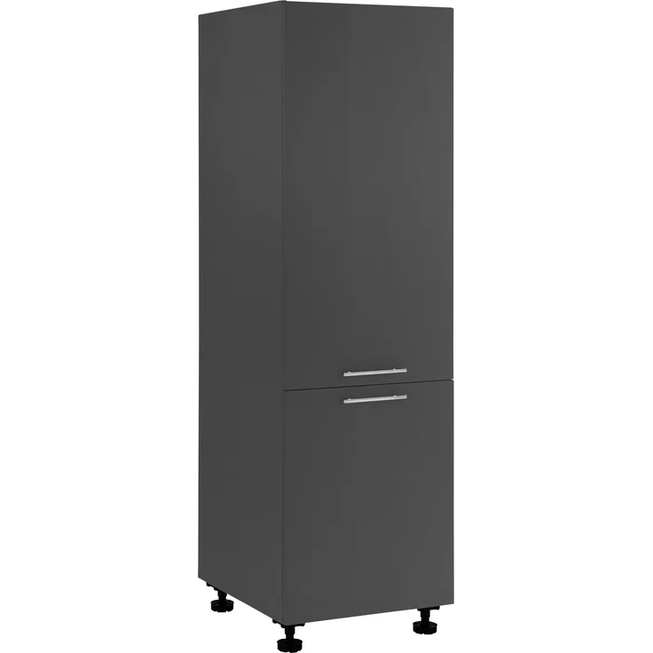 Kühlumbauschrank >LAUNDREEZY< in Anthrazit, Holzwerkstoff - 60x200x68cm (BxHxT) – Bild 5