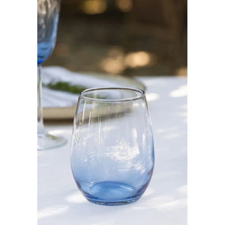 Hermia Concept 'Larc 570' Gläser-Set (4-teilig), Blau, 9,2 x 9,2 x 12 cm, 570 ml – Bild 1