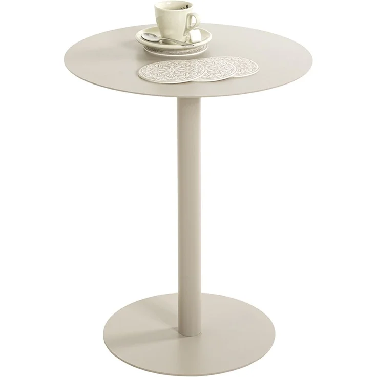 Beistelltisch >55141< in grau (Kaschmirgrau), Stahlrohr, Metall - 50x40cm (HxD) – Bild 3