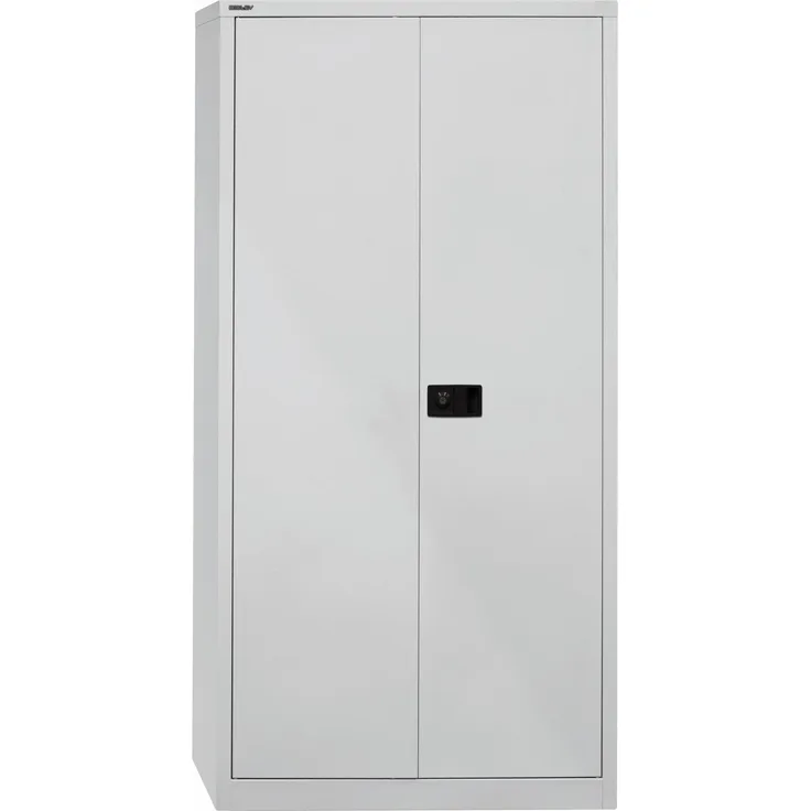 Bisley 'Universal' Flügeltürenschrank, Verkehrsweiß, 195 x 40 x 60 cm, Garderobeneinsatz