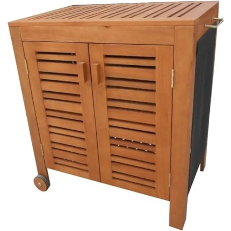 TrendLine Servierwagen Outdoor 77x58x88cm Grillwagen Rollwagen Küchenwagen