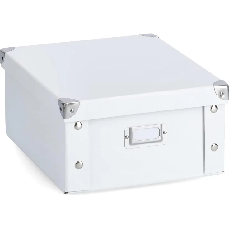 ZELLER-PRESENT Box Pappe. weiß. 31 x 26 x 14 cm