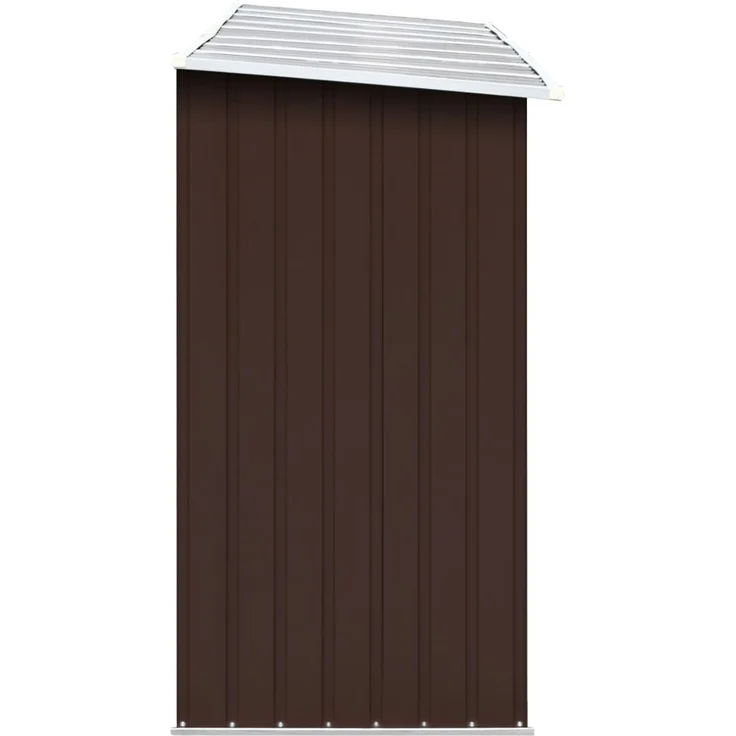 vidaXL Brennholzlager Verzinkter Stahl 330x84x152 cm Braun 47084 – Bild 4
