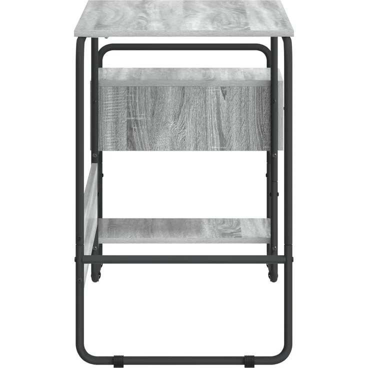vidaXL Schreibtisch mit Stauraum Sonoma-Grau 131,5 x 50 x 75,5 cm 8008047 – Bild 5