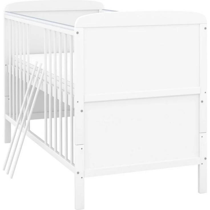 Baby-Delux Komplettbett Babybett Natalie Bettwäsche Komplettset, 10-tlg, Kinderbett 70x140 cm weiß, Bettset verschiedene Designs – Bild 4