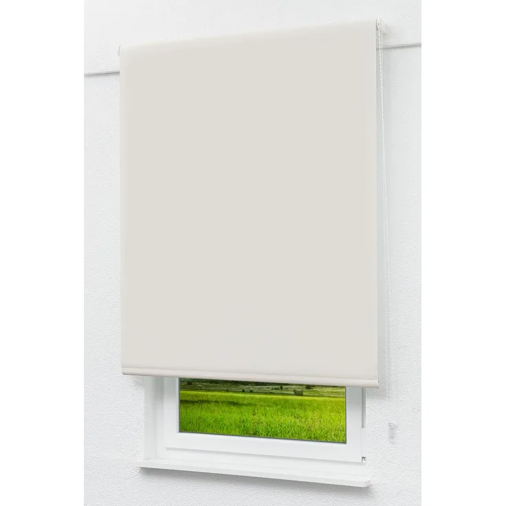 Lysel Outlet - Verdunkelungsrollo Hellelfenbein, (B x H) 82.50cm x 230cm in beige/hellelfenbein