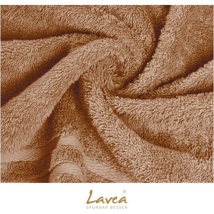 Lavea Badematte 4er Set Badeteppiche Elena Frottee 50x80 cm Badvorleger, 100% Baumwolle, 500 g/m² Frottier, weich & saugstark, pflegeleicht – Bild 3