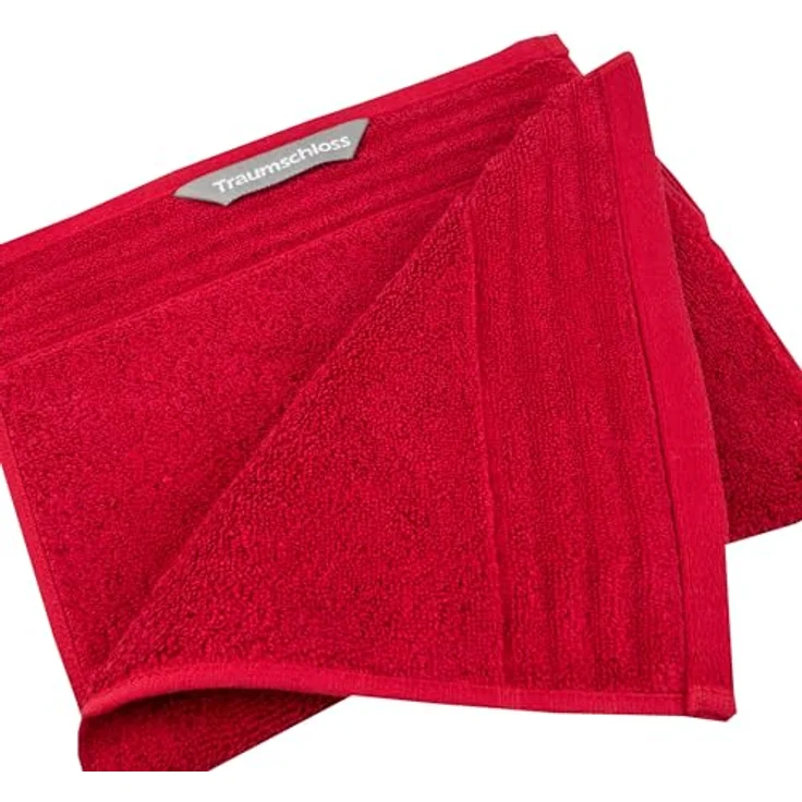 Traumschloss Gästehandtuch Premium-Line, Frottier (1-St), 100% amerikanische Supima Baumwolle mit 600g/m², Dunkelrot – Bild 3