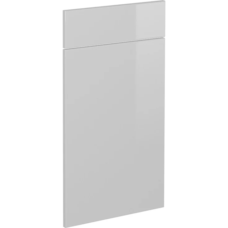 Küchenfront R-Line Weiß Hochglanz 39.6 x 70.8 cm Möbelfront für den Schubunterschrank Vicco – Bild 1