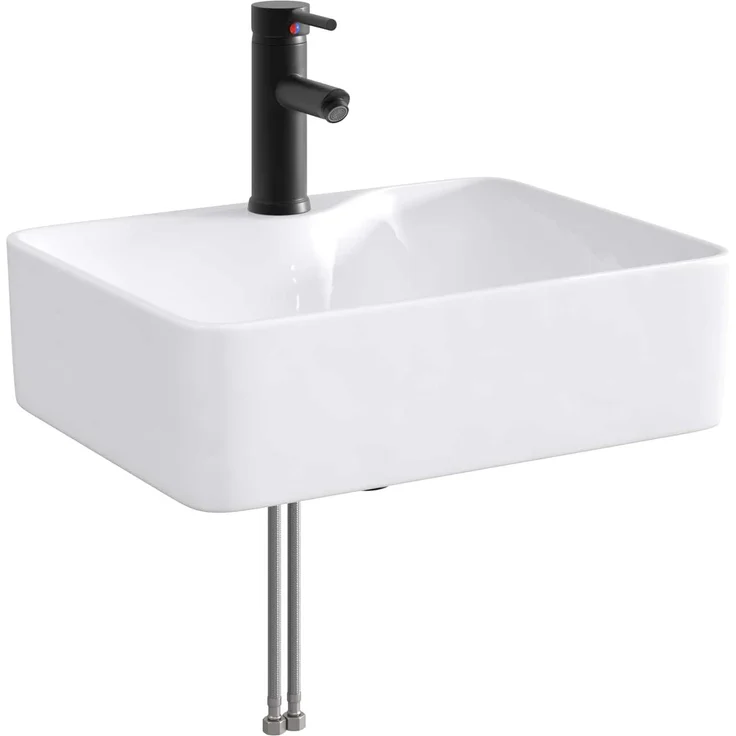 vidaXL Waschbeckenschrank Sonoma-Eiche 59 x 44,5 x 50 cm Holzwerkstoff 3404292 – Bild 5