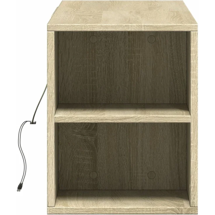 TV-Wandschrank, Fernsehschrank mit LED-Beleuchtung Sonoma-Eiche 135 x 31 x 39,5 cm – Bild 7