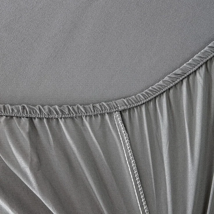 Good Nite Spannbettlaken 160x200 cm Grau Polyester Bettlaken 30cm Extra Tiefe Taschenlaken Spannbetttuch Weich und atmungsaktiv Maschinenwaschbar – Bild 5