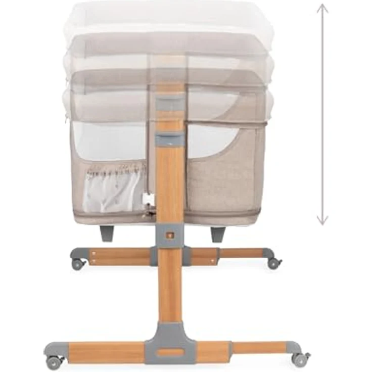 MoMi SMARTBED 4-in-1 Kinderbeistellbetten bis 15 kg, Beistellbett für Babys mit Matratze, Höhenverstellbar – Bild 34