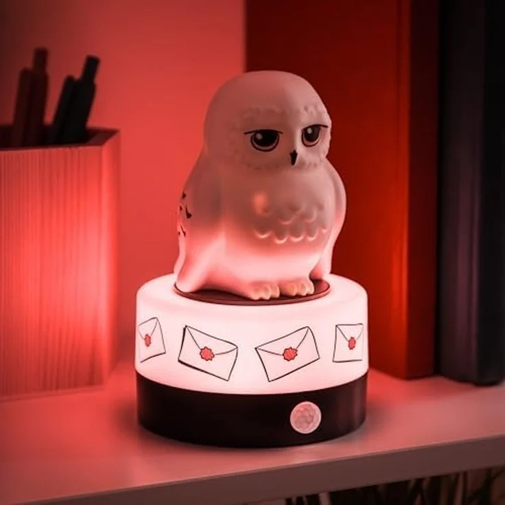 Paladone Hedwig Bewegungsmelder, Raumwächter und Nachtlicht, offiziell lizenzierte Harry Potter LED-Lampe und Sicherheitsalarm für Kinderzimmer, Teenager und Zuhause, Geschenk für Potterheads – Bild 6