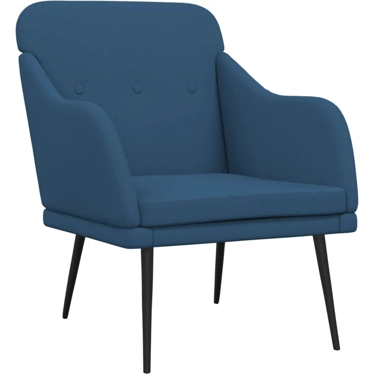 Sessel wohnzimmer, Relaxsessel Blau 63x76x80 cm Stoff – Bild 2