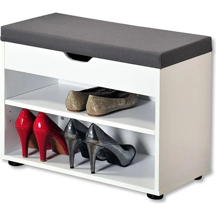 KESPER 1591413 Schuhschrank / Sitzbank, weiß