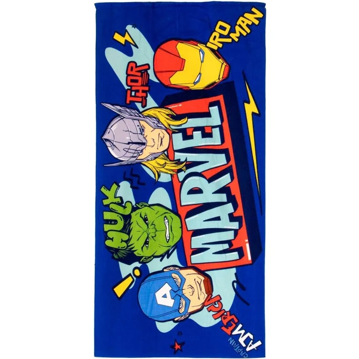Marvel Kinder Strandtuch 70 × 140 cm mit Schwimmbrille als Set – Bild 2