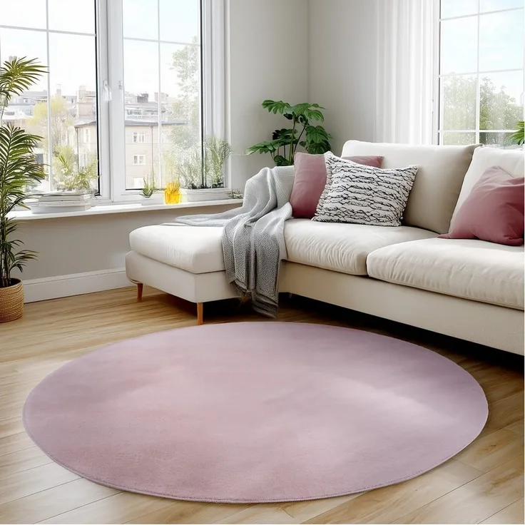 Carpettex Veloursteppich Unicolor - Einfarbig, Läufer, Höhe: 11 mm, Perfekt geeignet für Wohnzimmer, Schlafzimmer,Küche,Kinderzimmer