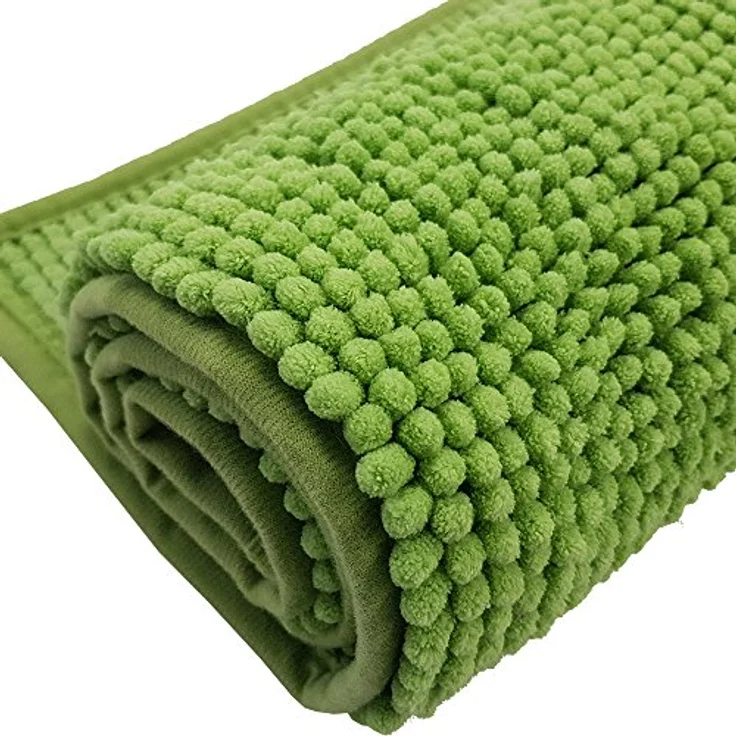 NYVI Badematte WC Vorleger NYVISpa Chenille Badvorleger, Höhe 20 mm, Polyester, Rutschfest, Saugfähig, Schnell Trocknend, Fußbodenheizung geeignet – Bild 8