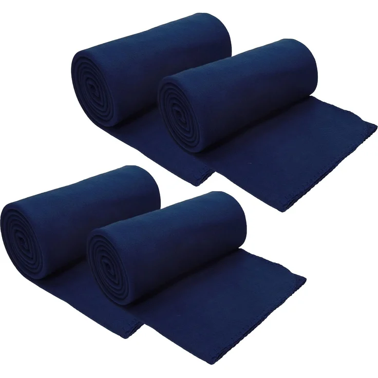 Wohndecke 4 Stück Fleecedecke Kuscheldecke Größe 130 x 170 cm, Betz