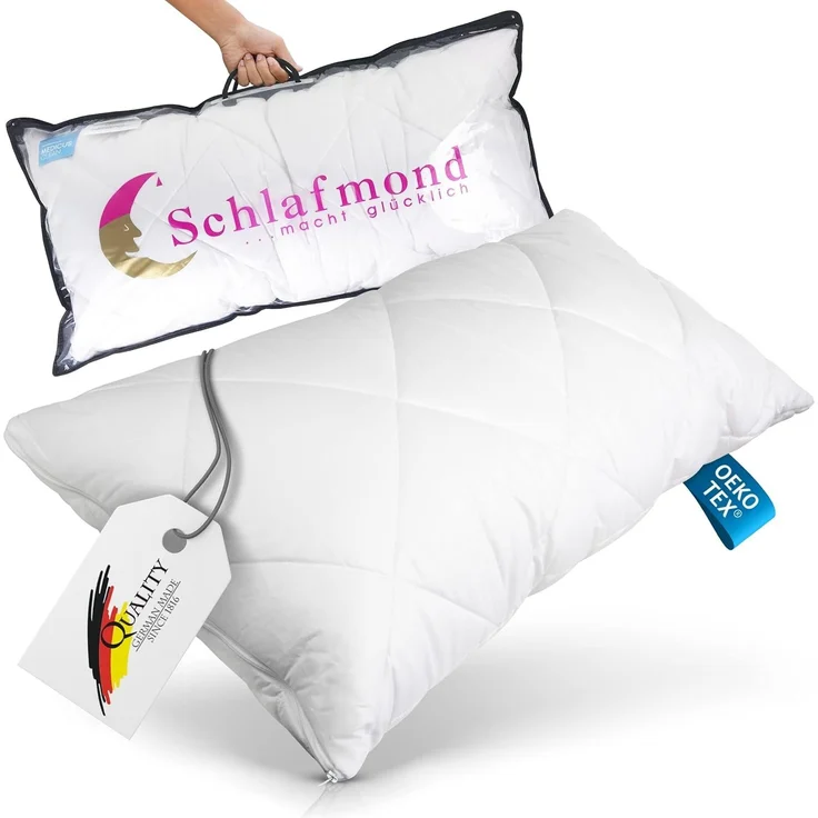 Schlafmond 'MEDICUS Clean Allergiker' Kopfkissen, Baumwolle weiß, 40 x 80 cm
