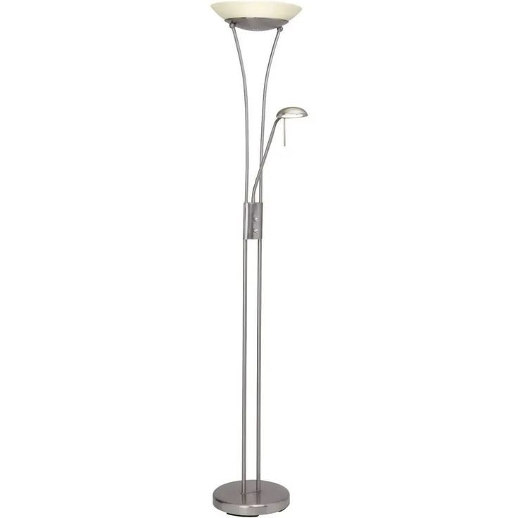 Brilliant Leuchten No. G93035-13 Deckenfluter mit Ausleger LED Finn eisen weiß
