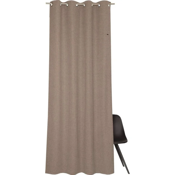 Esprit Vorhang Harp (1 St), Ösen, blickdicht, Microfaser, HxB: 250x140, Blickdicht, mit Lederlabel, (BxH) 140 x 250 cm – Bild 1