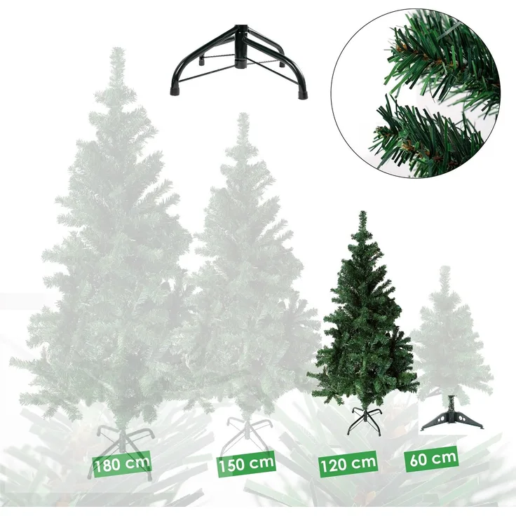 Künstlicher Weihnachtsbaum inkl. Ständer Tannenbaum Christbaum grün 120cm