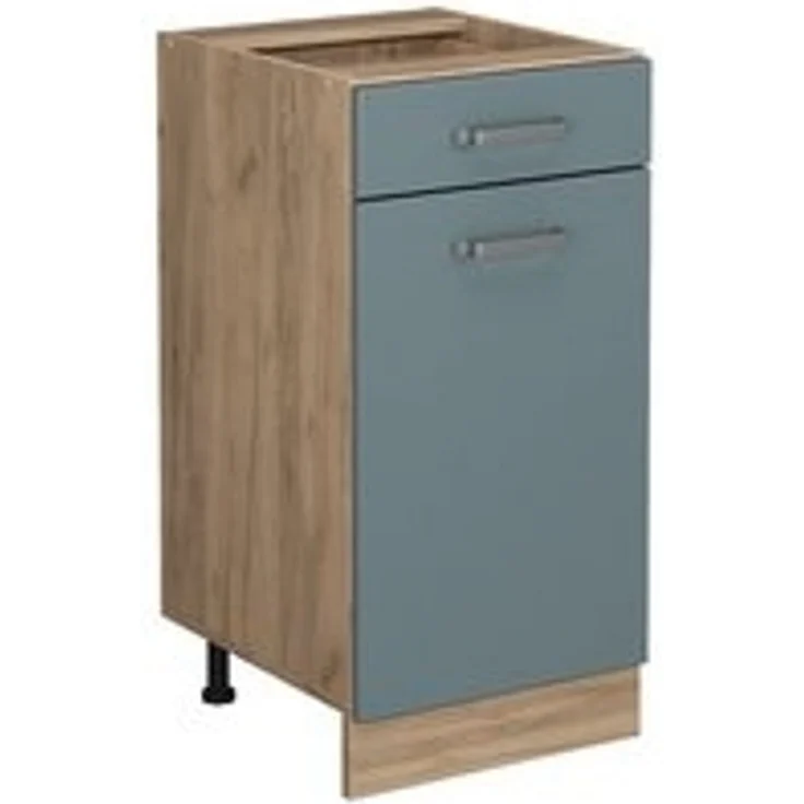 Küchenunterschrank R-Line Blau-Grau 40 cm ohne Arbeitsplatte Vicco – Bild 6