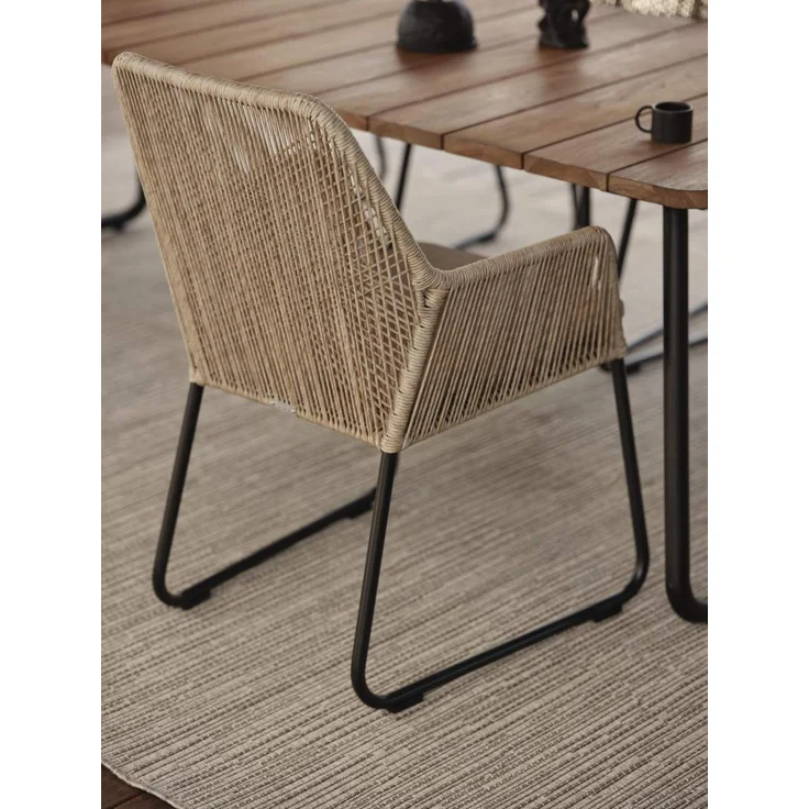 Brafab Nolli Gartenesstisch Aluminium/Teak – Bild 4